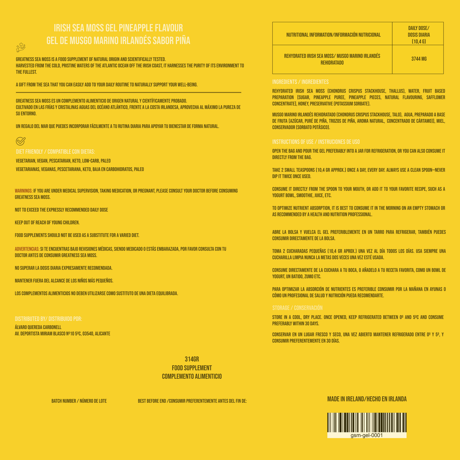 Musgo Marino Sabor Piña